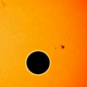 Tránsito de un planeta frente al sol. Foto: NASA